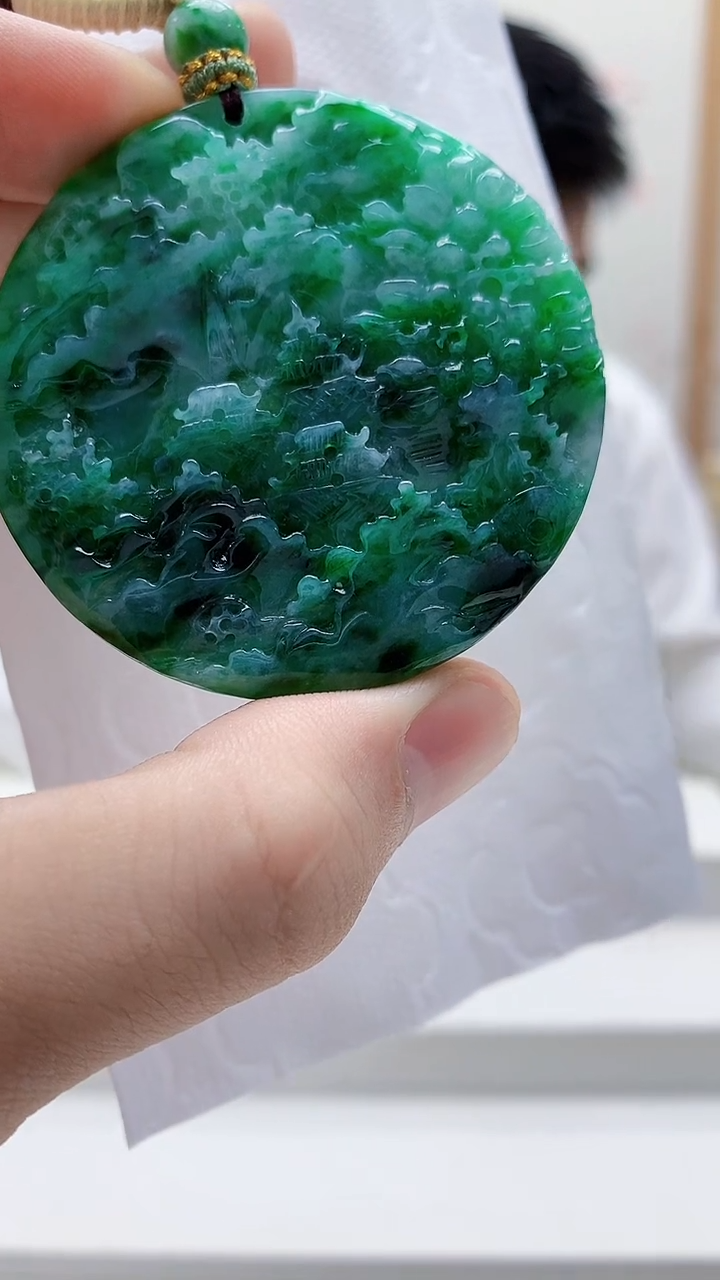 未镶嵌定制翡翠5028bb-毛货挂件83