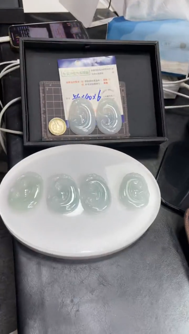 【闪购商品】翡翠挂件未镶嵌如意FL10配绳/多样性发其一CP