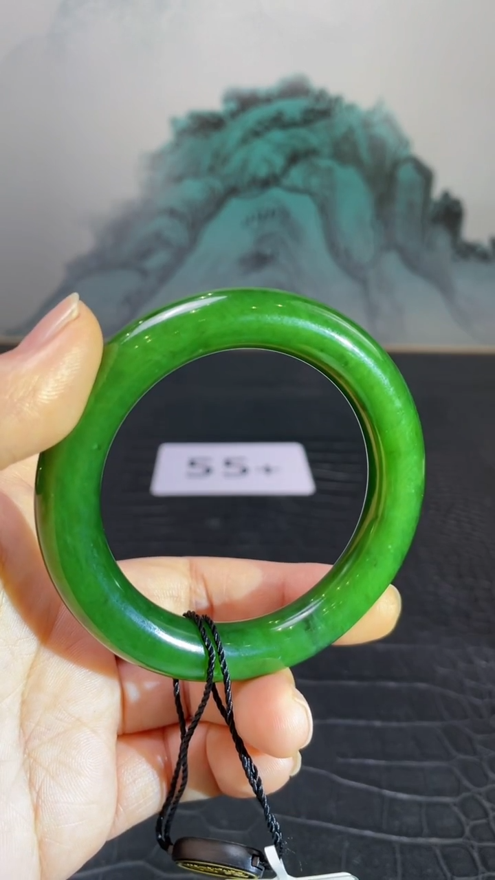 未镶嵌手镯和田玉（碧玉）远*55+