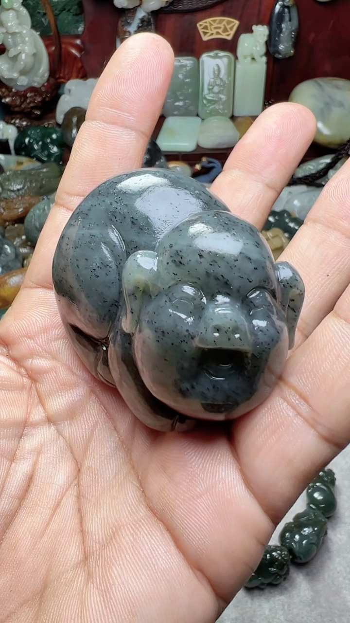 和田玉未镶嵌把件0