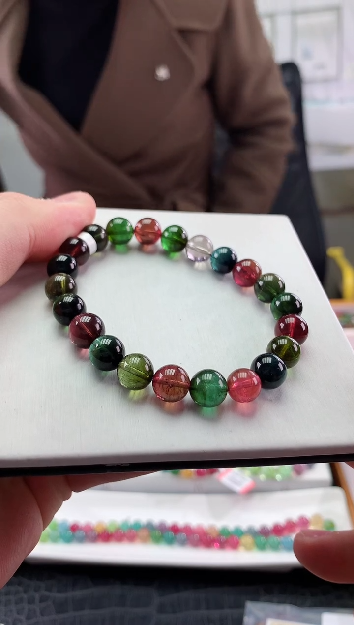 【闪购商品】碧玺手串未镶嵌多样性发一条