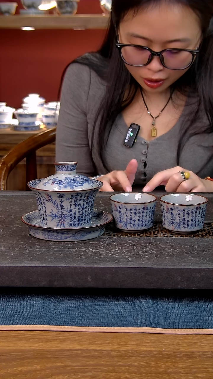 简装家用款3件套 老陶泥开片纹陶瓷茶具