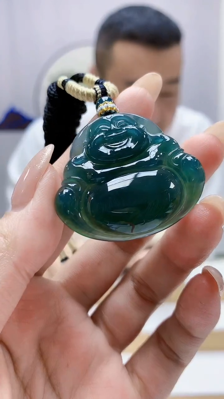 未镶嵌定制翡翠4898MM-毛货挂件28