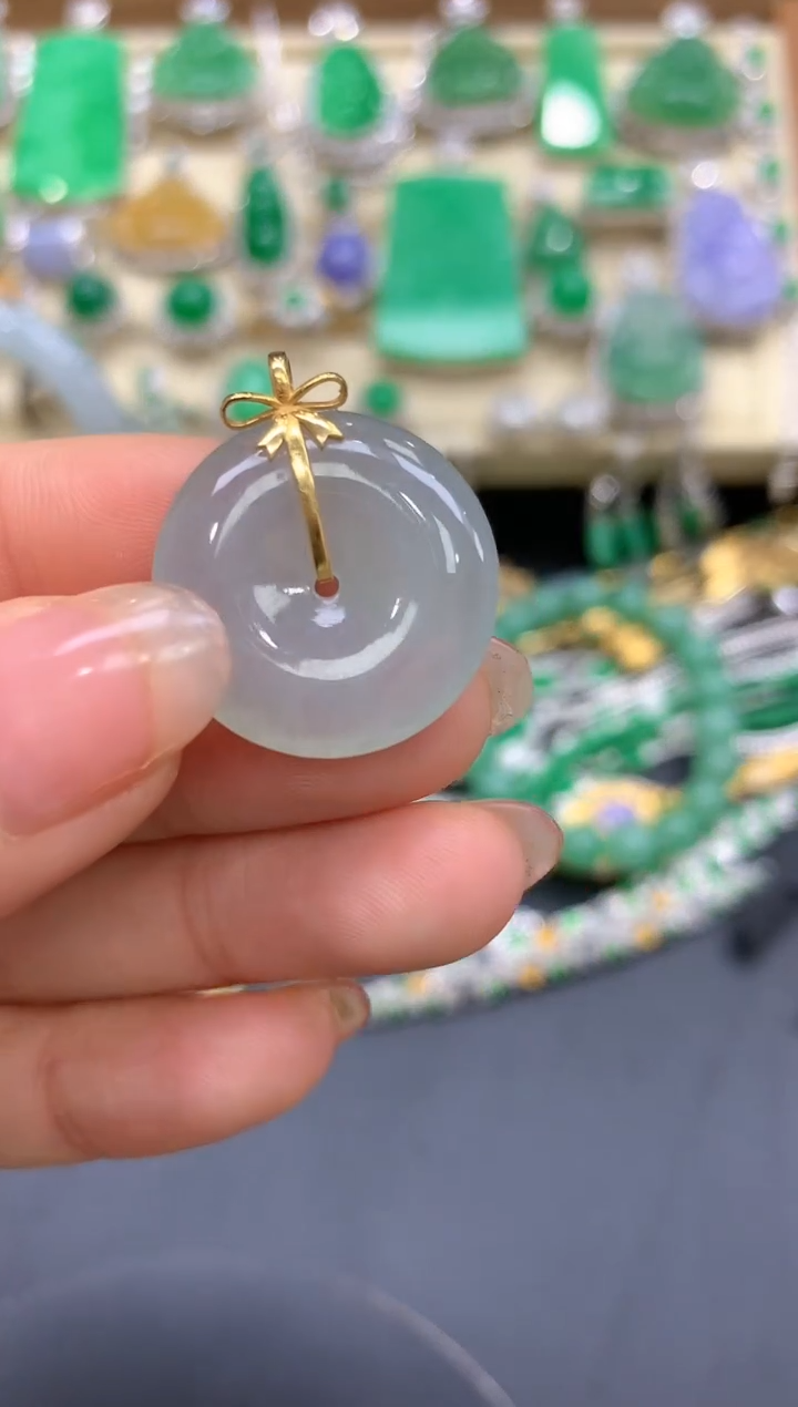 【闪购商品】翡翠颈饰18K金镶嵌186-中国好珍宝