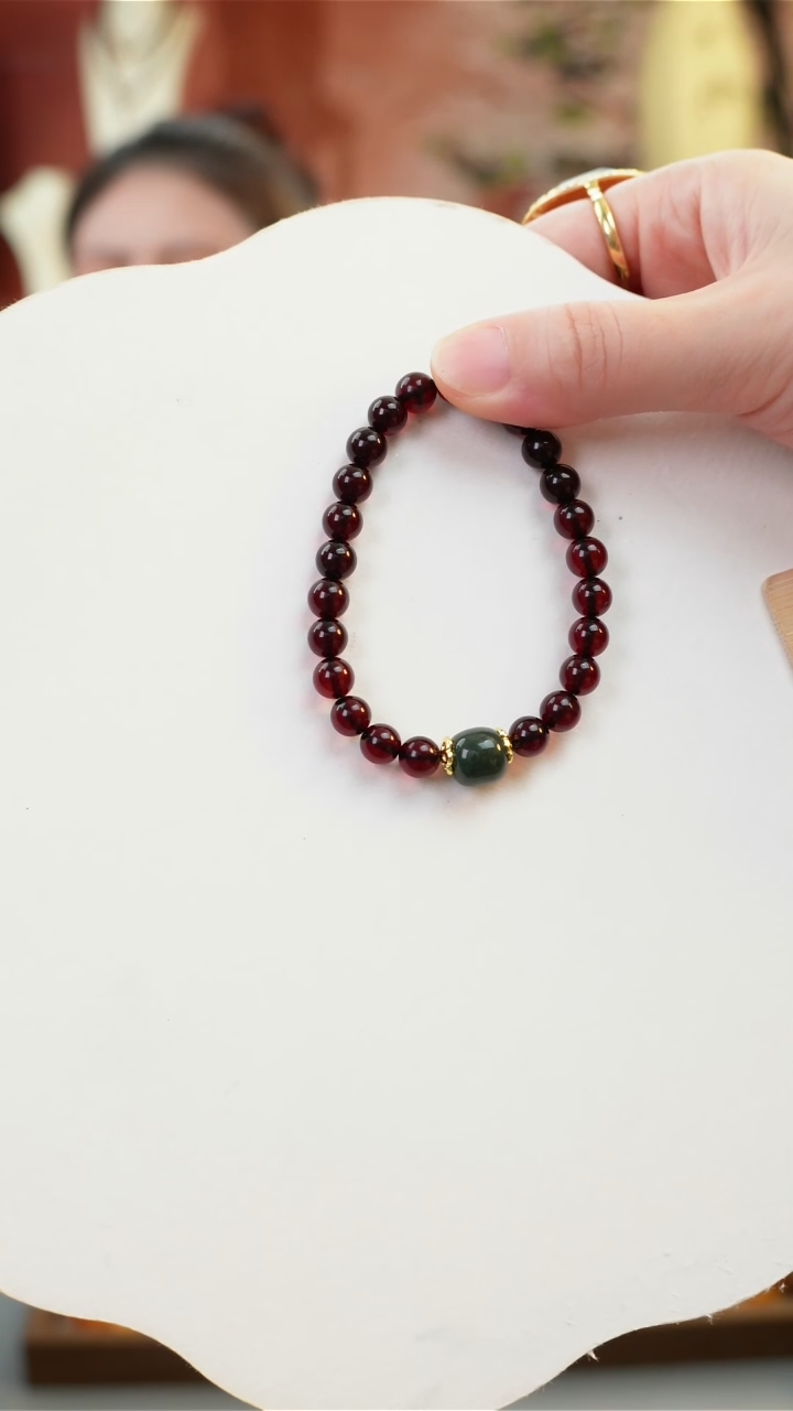 未镶嵌琥珀手链血珀设计款手串