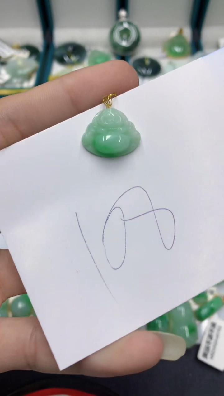 【闪购商品】翡翠颈饰18K金镶嵌翡翠