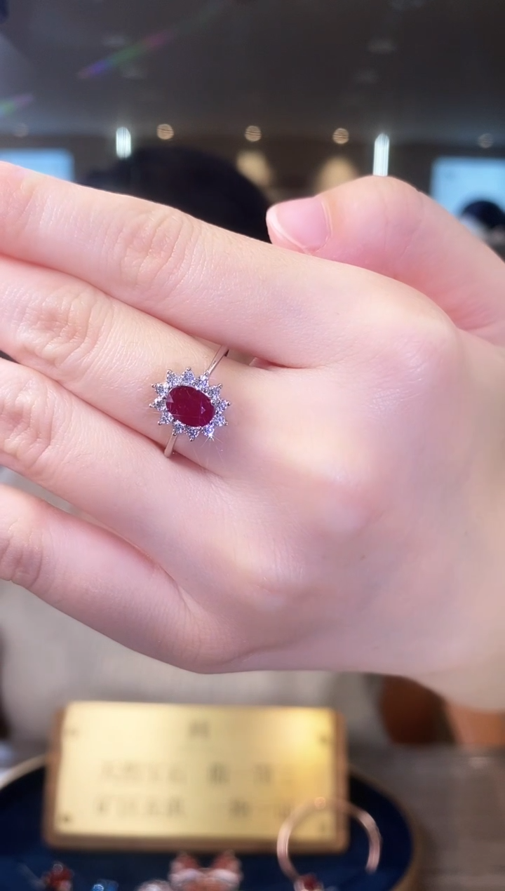【闪购商品】红宝石戒指银S925镶嵌09