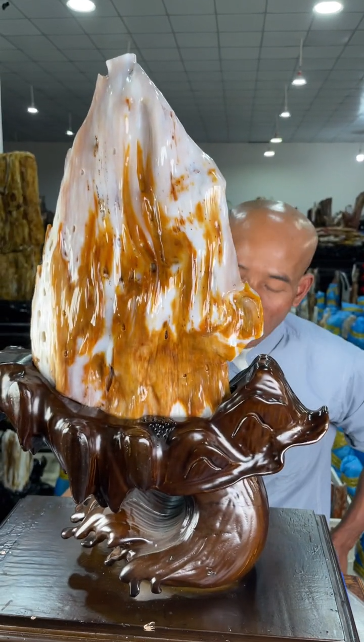 【闪购商品】硅化玉摆件未镶嵌32