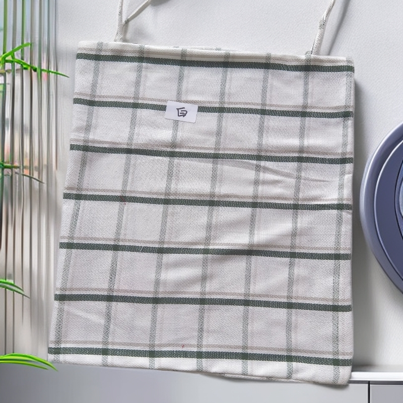 8A47格子抱枕套 （45X50cm) 尺寸上下差异5公分