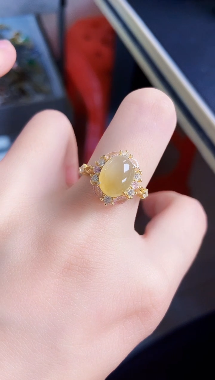 【闪购商品】翡翠戒指银S925镶嵌56464