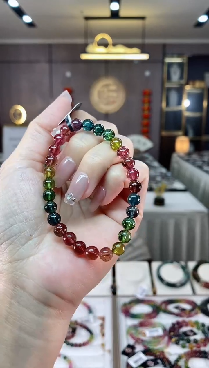 【闪购商品】碧玺单圈手串6mm+未镶嵌（多样性发一条）hon