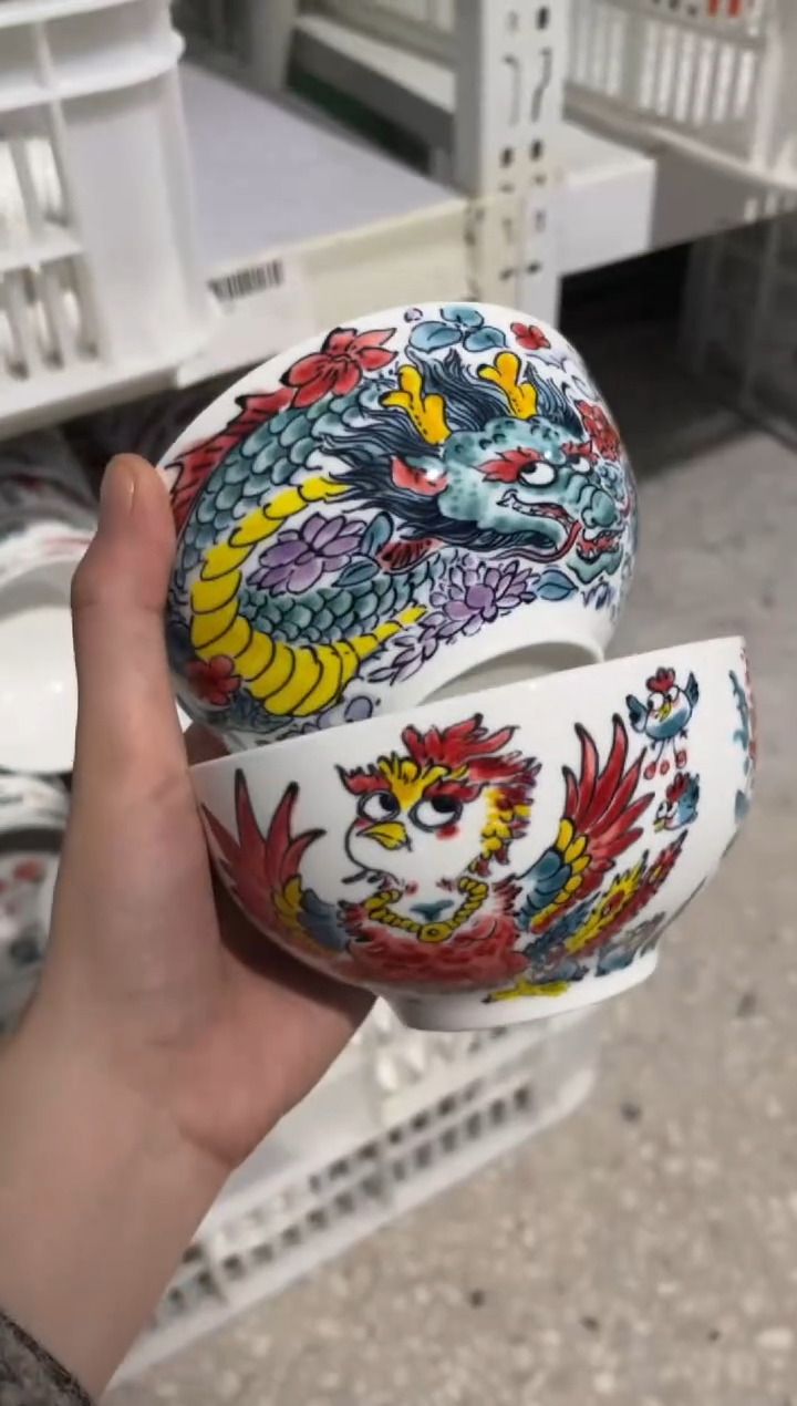 陶瓷昨明景德镇陶瓷：米饭碗   两个一组