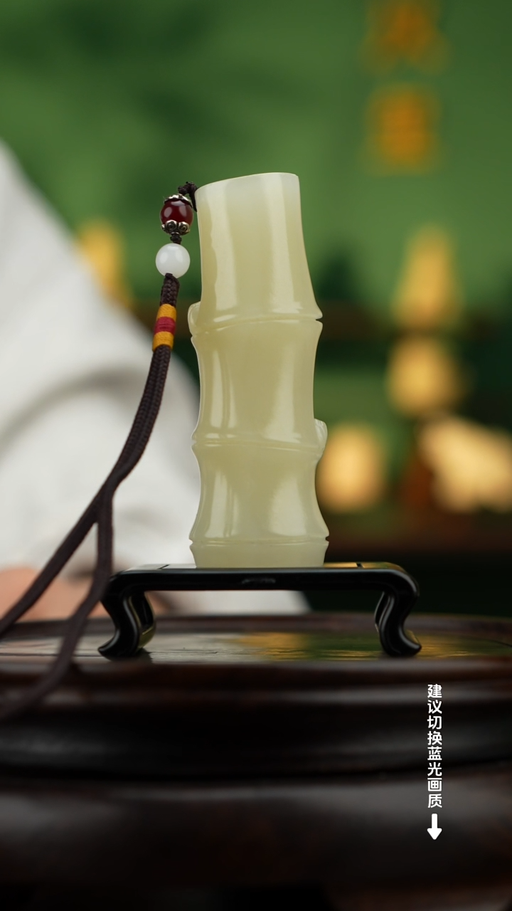 玉【节节高升】天然玉石手把件