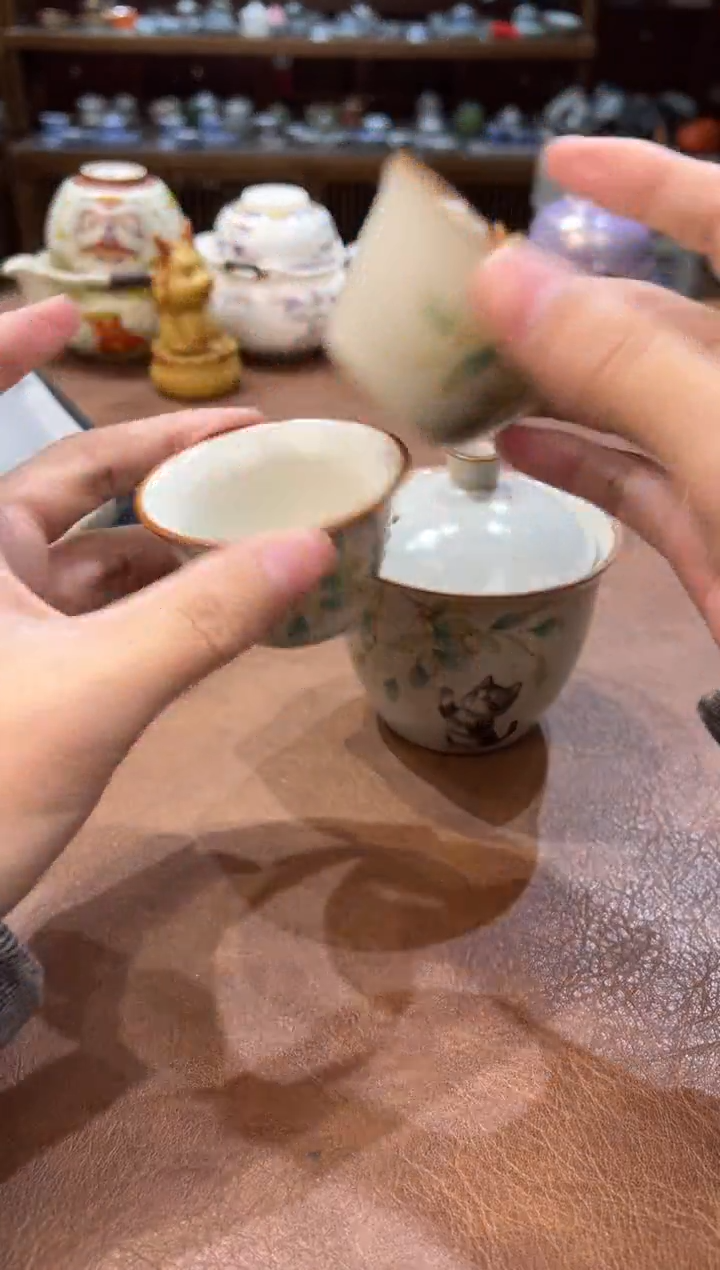 真的很便宜会开片的旅行茶具