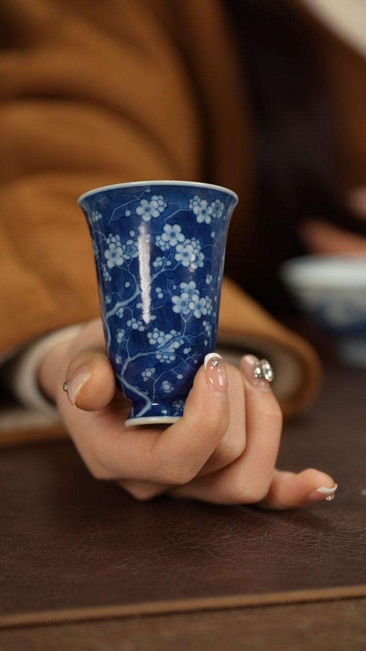 【闪购商品】博瑞堂青花冰妹闻香杯