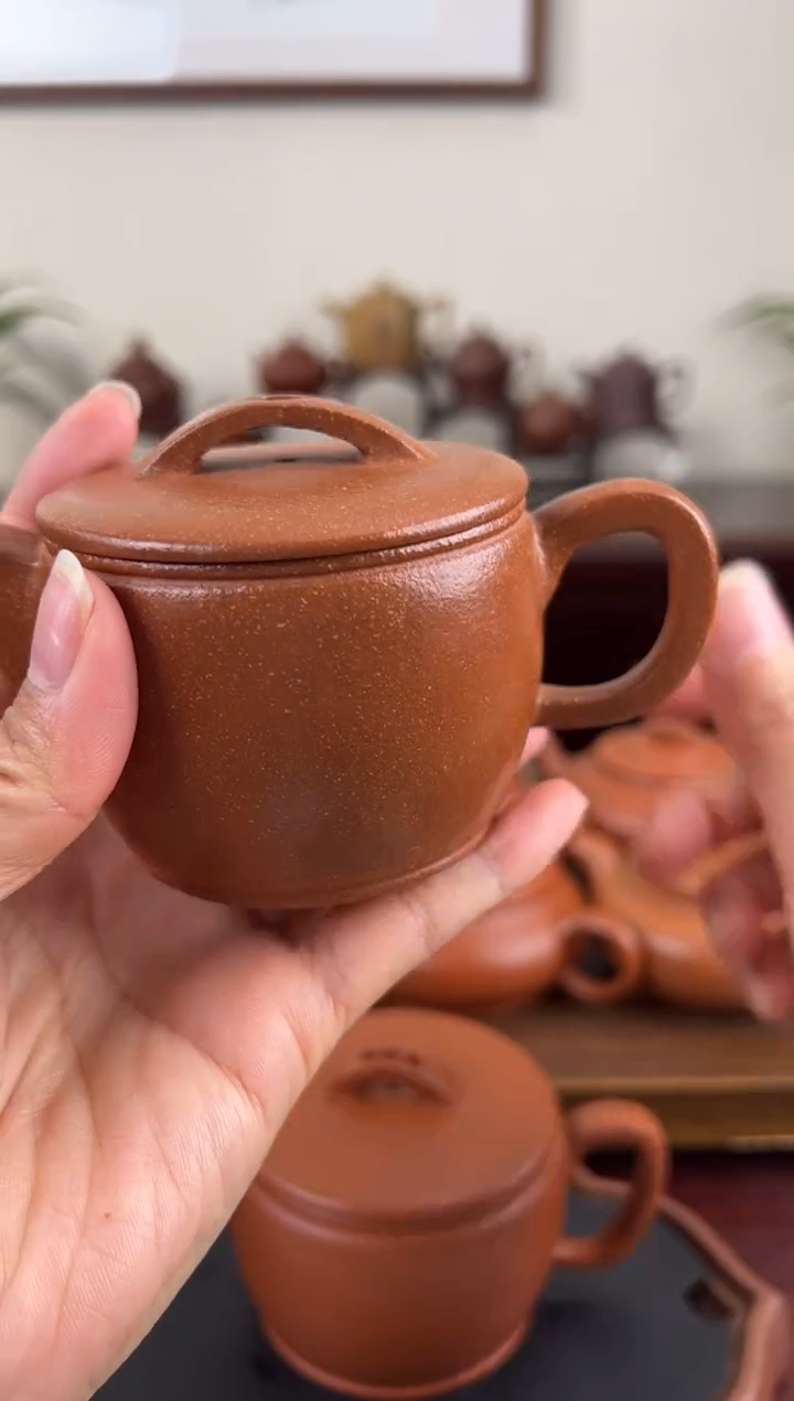 【闪购商品】紫砂茶壶黄降坡汉瓦壶150CC