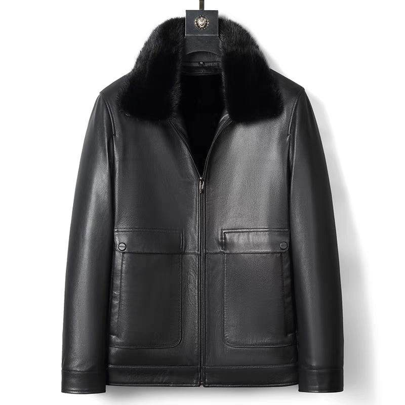 高端真皮皮衣男士夹克外套（以直播间为准私拍不发货）