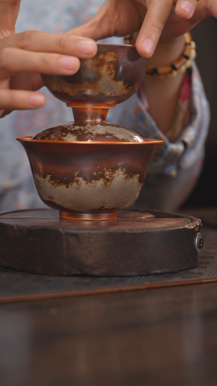 【闪购商品】杯39柴烧柴房陶瓷｜盖碗套组