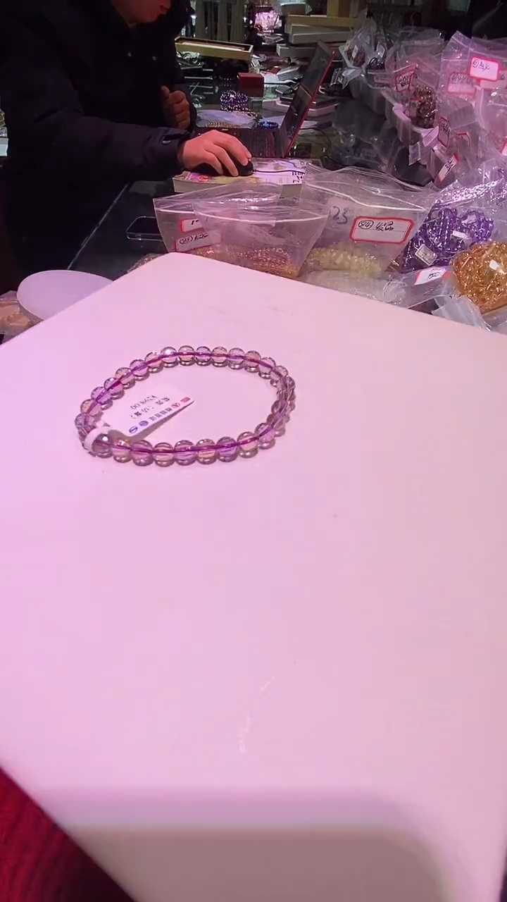 【闪购商品】水晶手串未镶嵌紫黄晶切面时尚款多样发其一