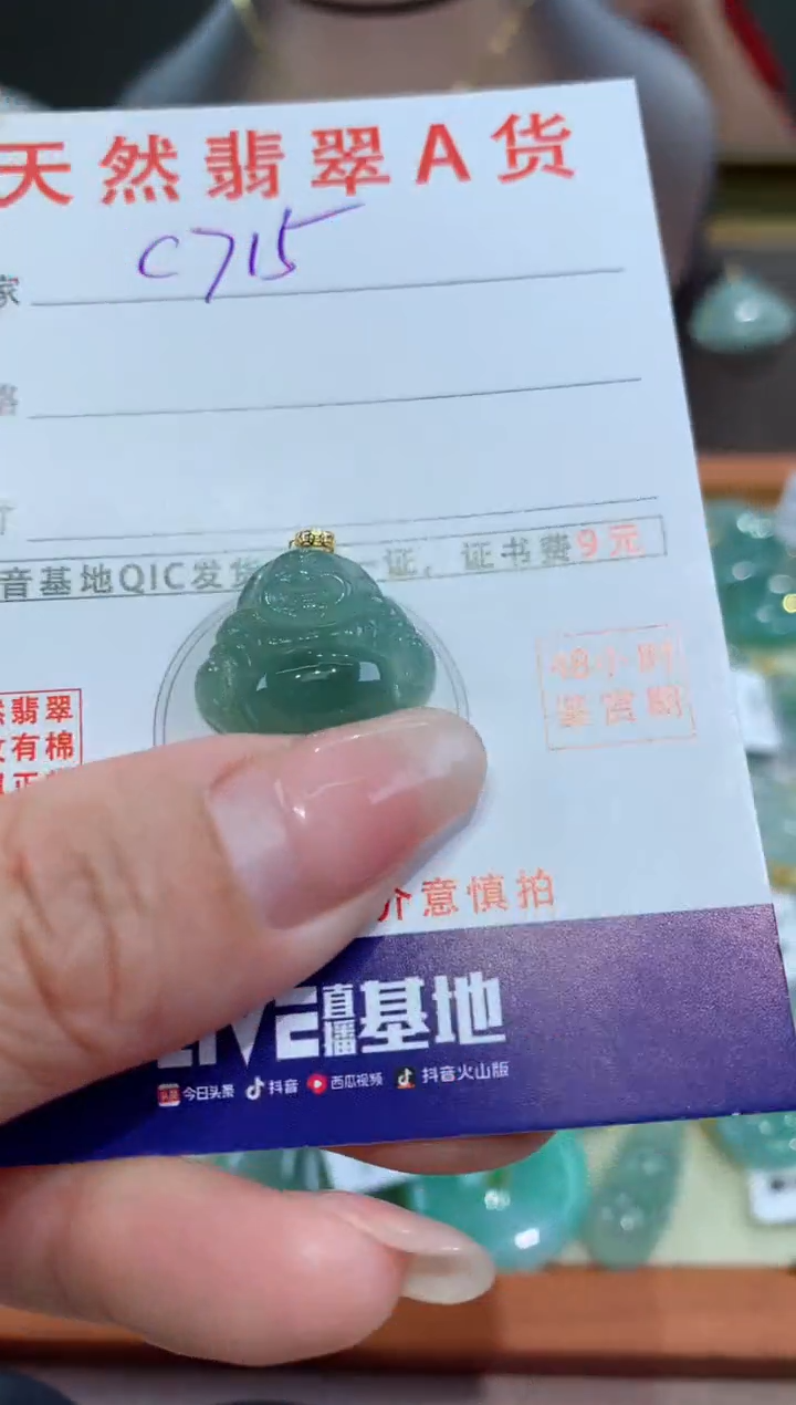 【闪购商品】翡翠颈饰未镶嵌天然缅甸a货翡翠