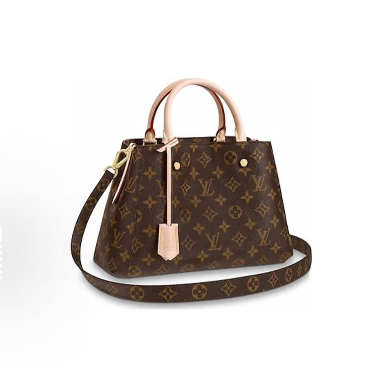 99新 LouisVuitton/路易威登 【交】经典老花蒙田bb芯片/手提单肩包