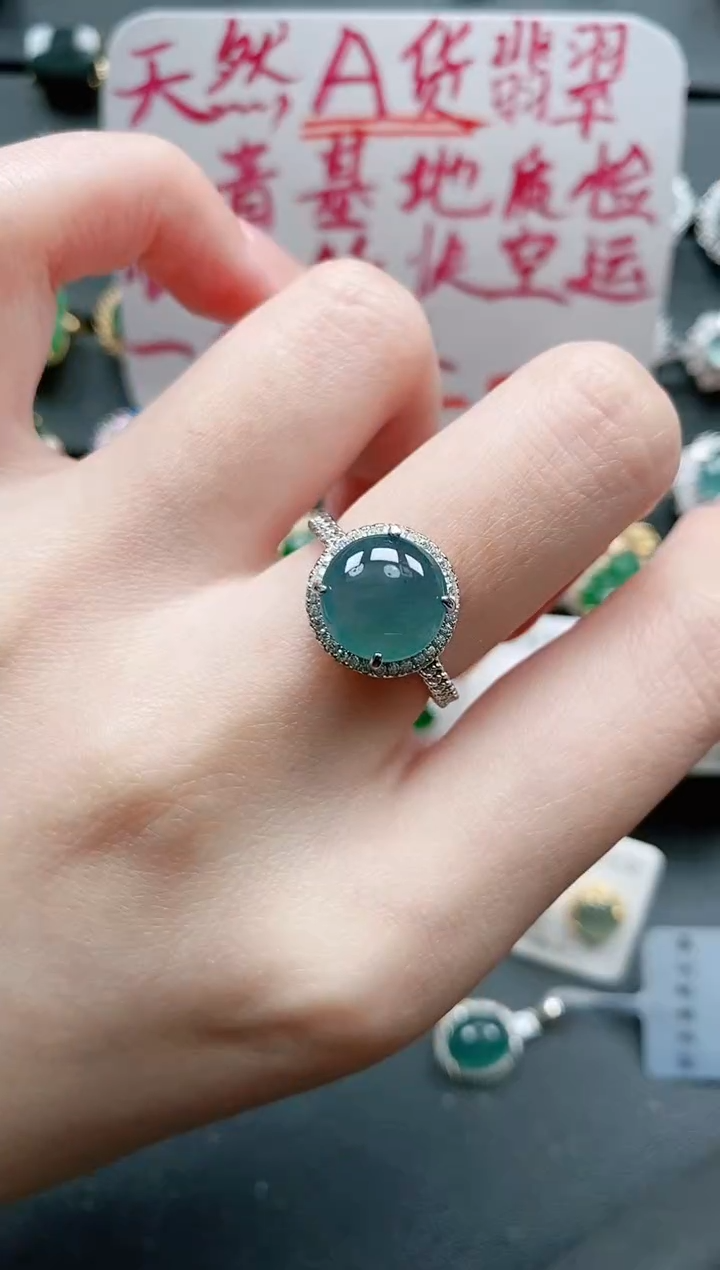 【闪购商品】翡翠戒指银S925镶嵌11111111