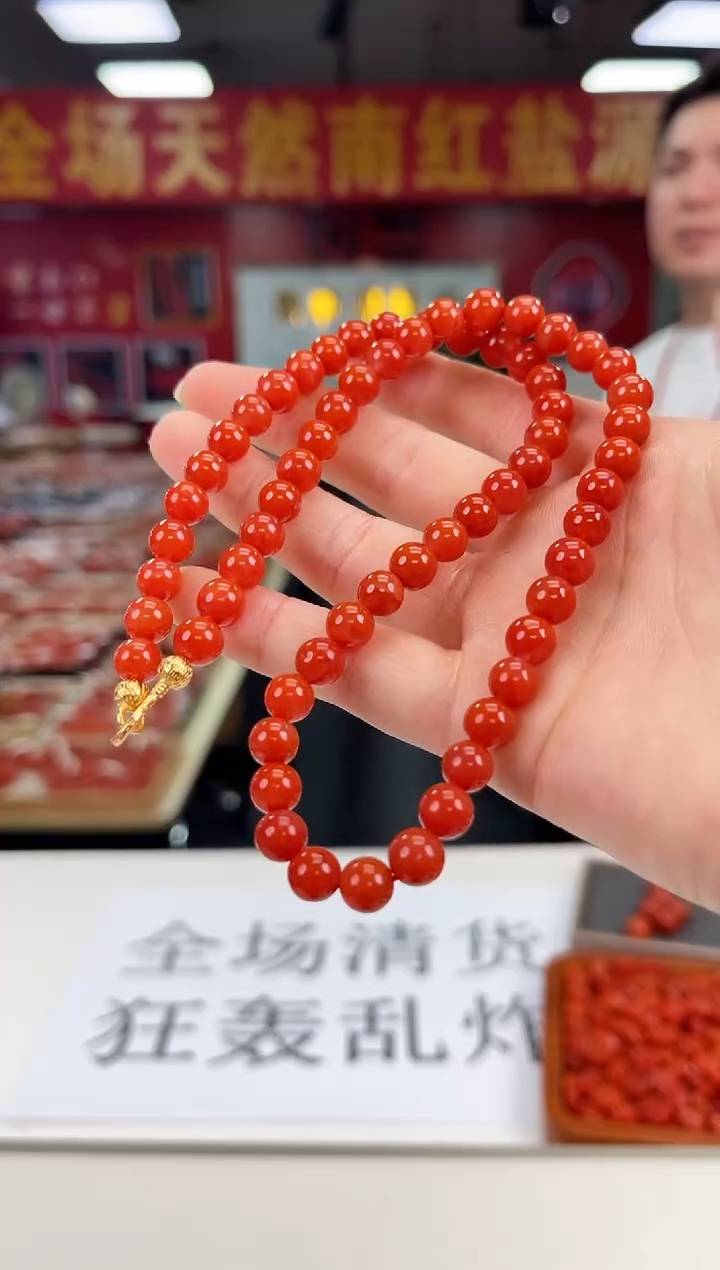 南红玛瑙瓦西女神链7+未镶嵌一个/条