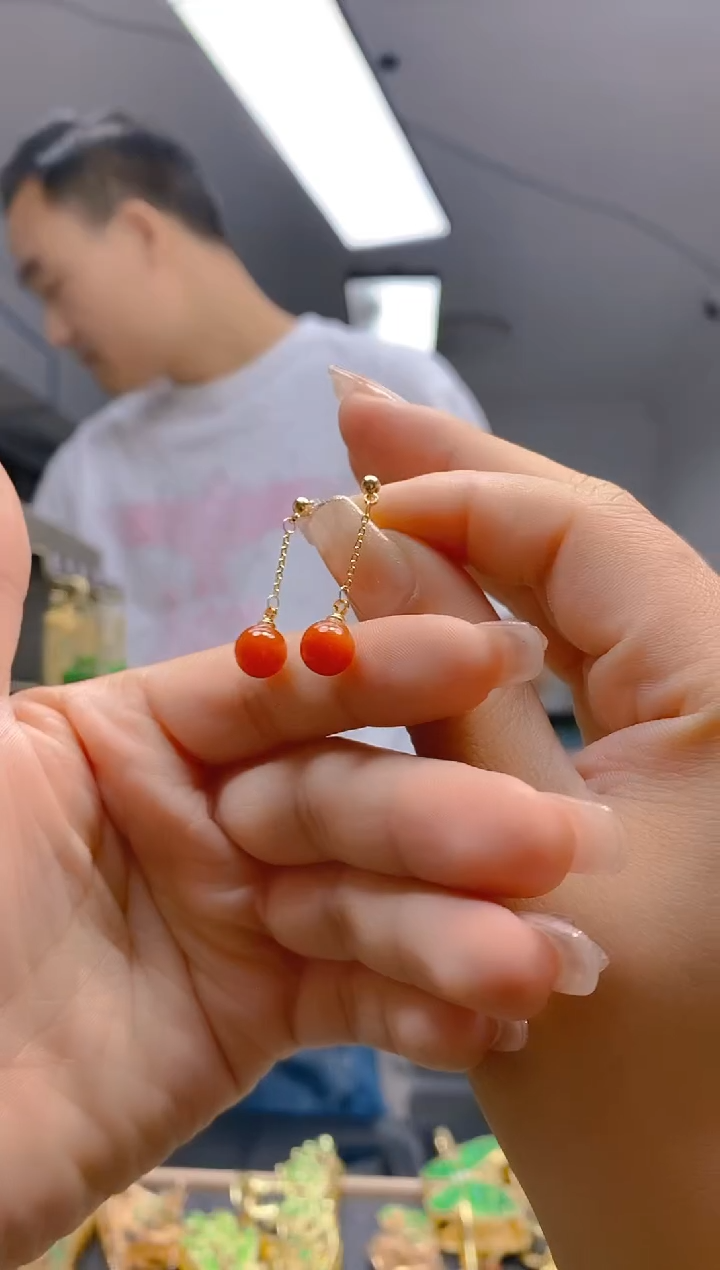 【闪购商品】翡翠耳饰合金278翡翠耳钉