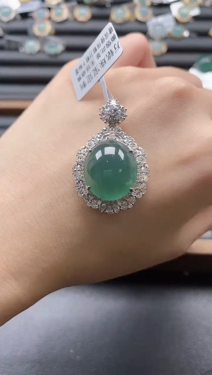 【闪购商品】翡翠戒指银S925镶嵌51151