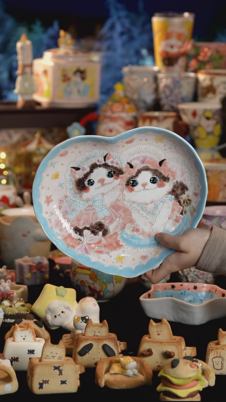 其他陶景德镇釉下彩手绘设计师款陶瓷