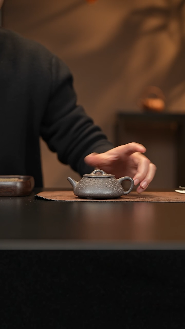 【闪购商品】紫砂茶杯允禾斋wzht 天青 平盖石瓢