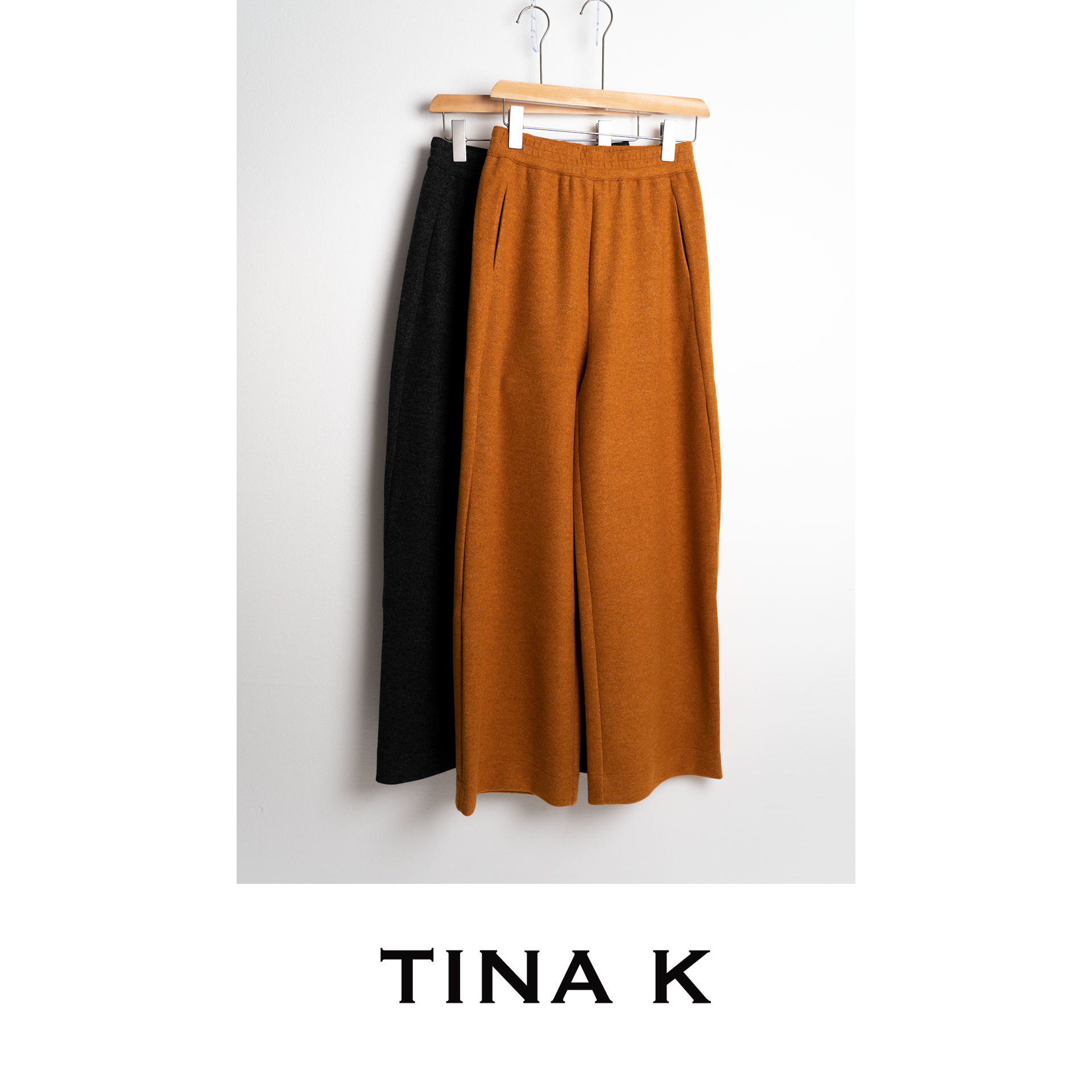 TinaK秋季新品女士显瘦休闲百搭裤KZ225529