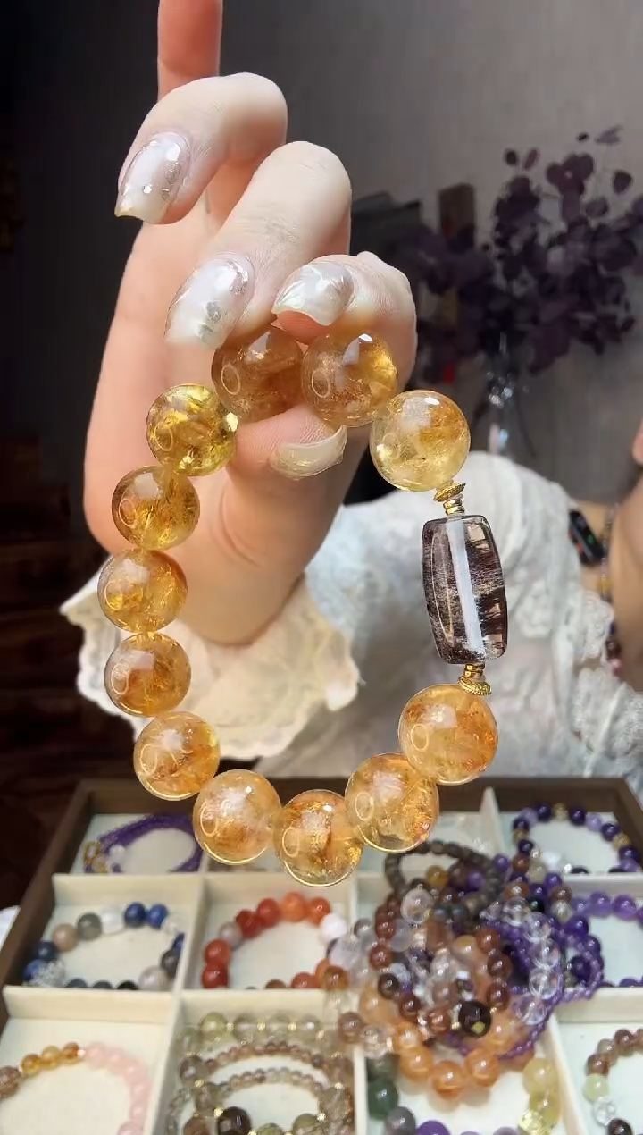 银S925镶嵌手链水晶水晶手串