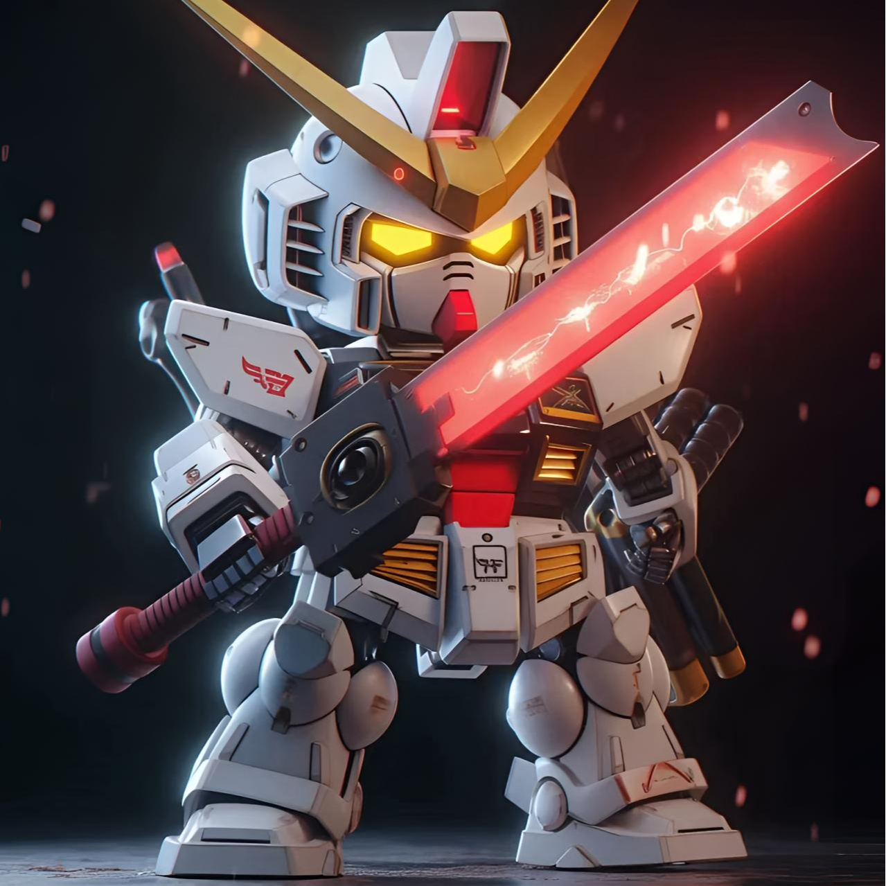 共40号【幻界潮玩】高达拼装模型贰端