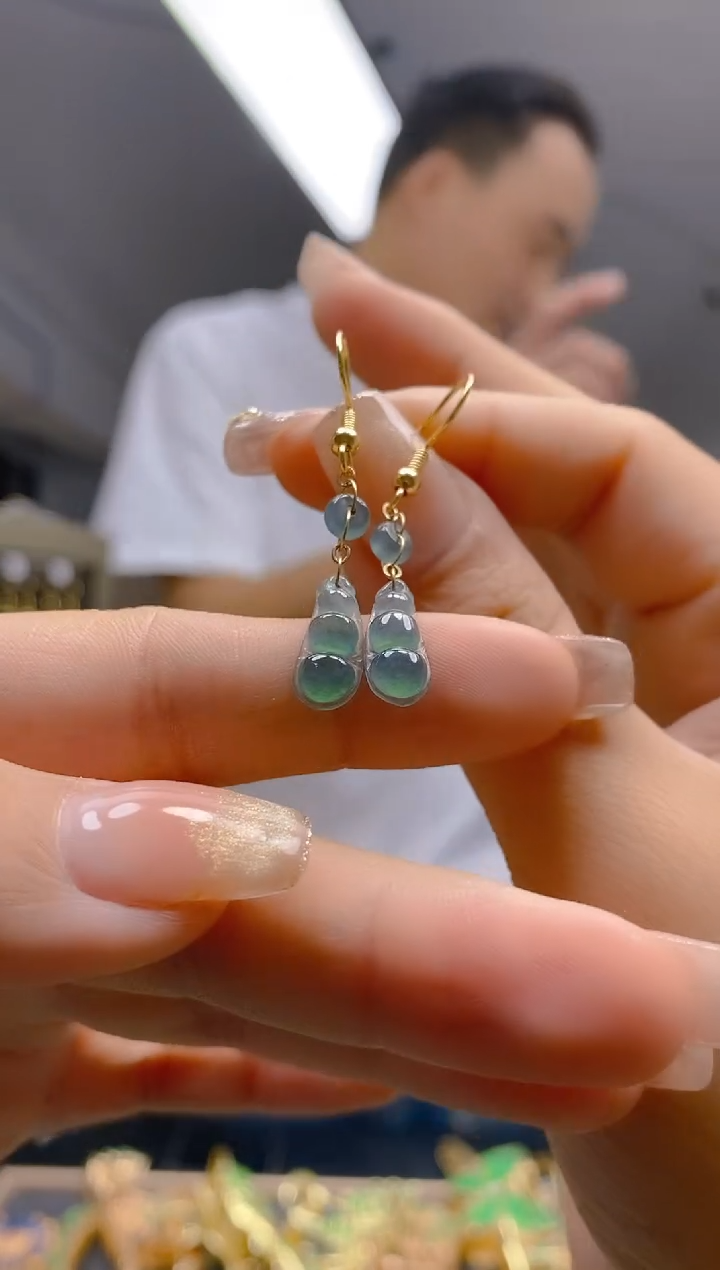 【闪购商品】翡翠耳饰合金199翡翠耳钩