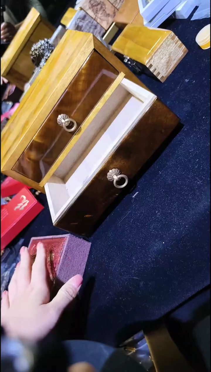 金丝楠     双抽屉盒
