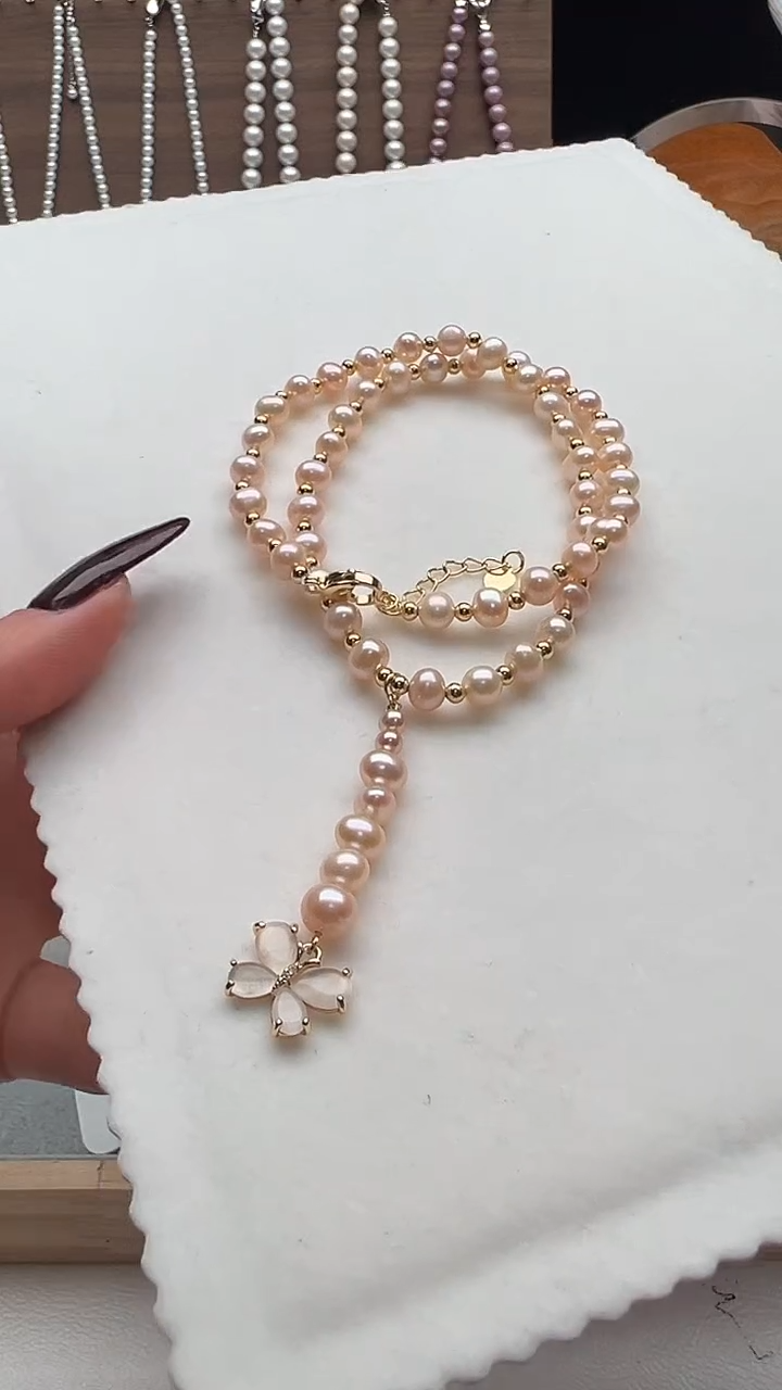 颈饰钛钢淡水珍珠永丽严选