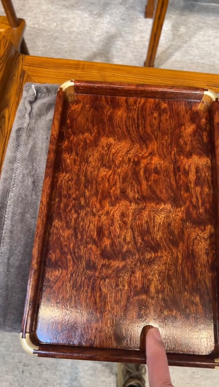 花梨木类文玩盘34/22 纹理随机 