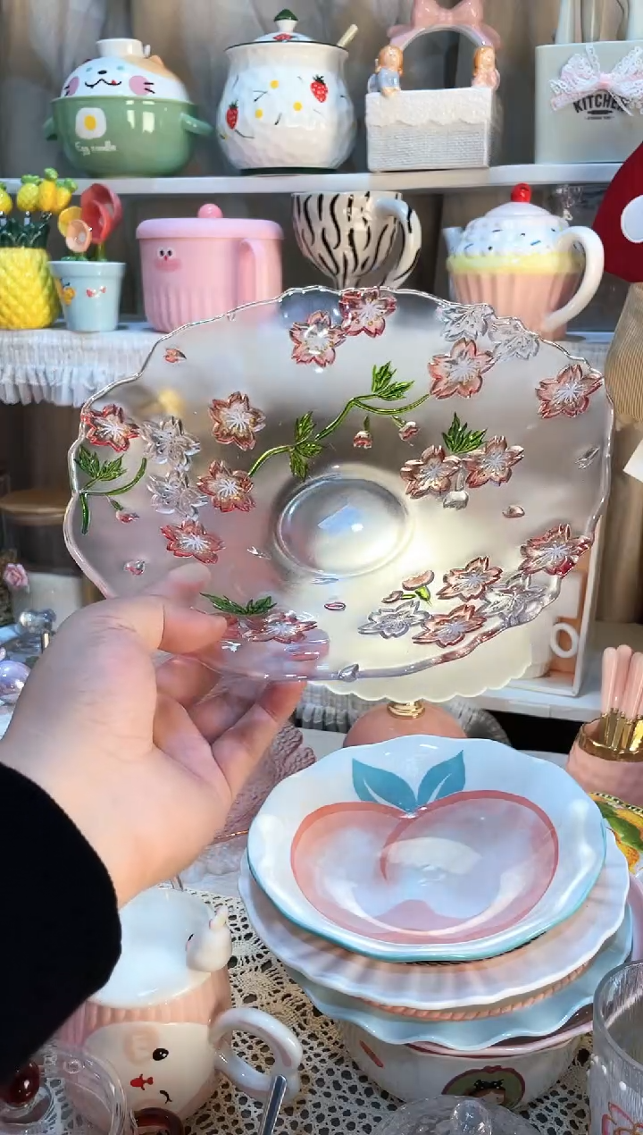 【闪购商品】瓷片水果盘 质量好发货快放心拍