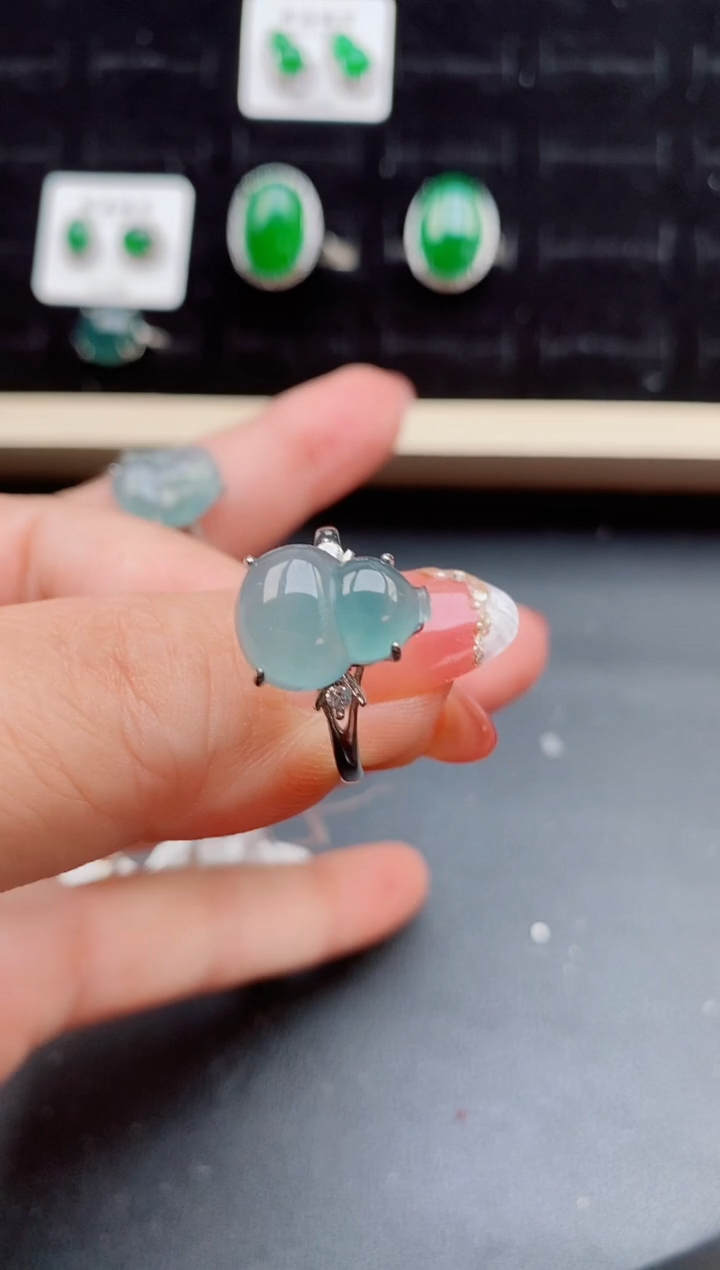 【闪购商品】翡翠戒指银S925镶嵌1212