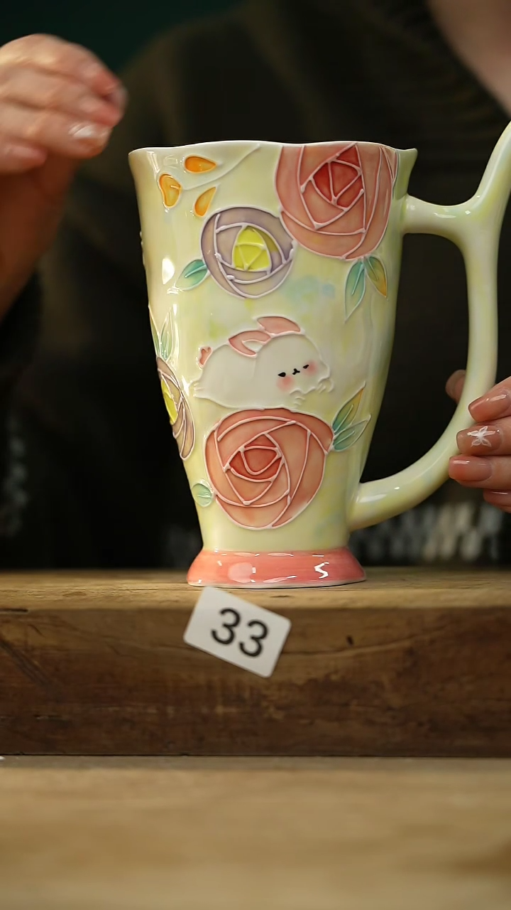 【闪购商品】瓷片设计师手作款 落单咖啡杯系列