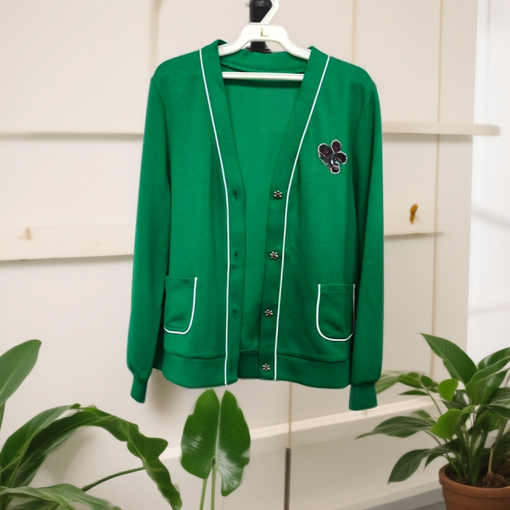 春秋新款时尚休闲纯色开衫上衣外套W560