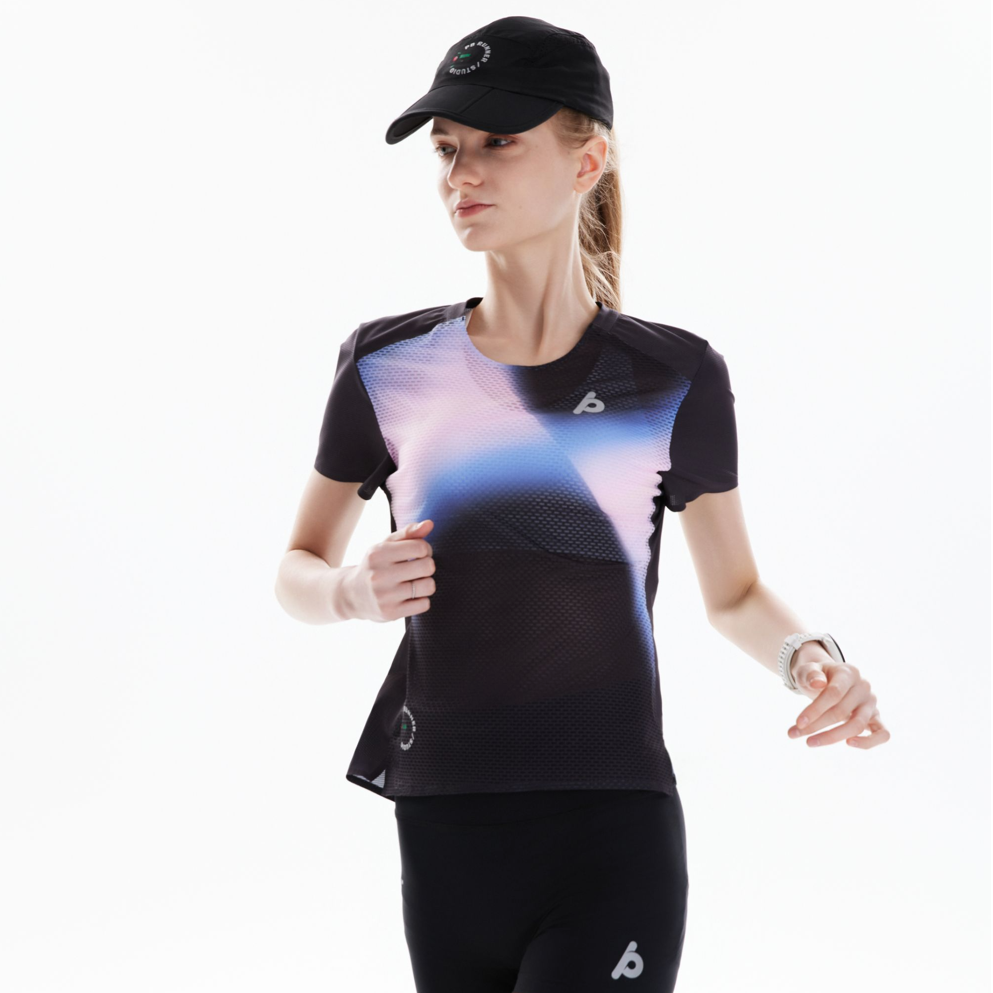 PBRUNNER星光系列 男女情侣款短袖 马拉松/路跑运动速干