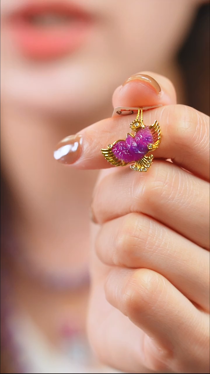 苏纪石（舒俱来）18K金镶嵌吊坠(不含链)64