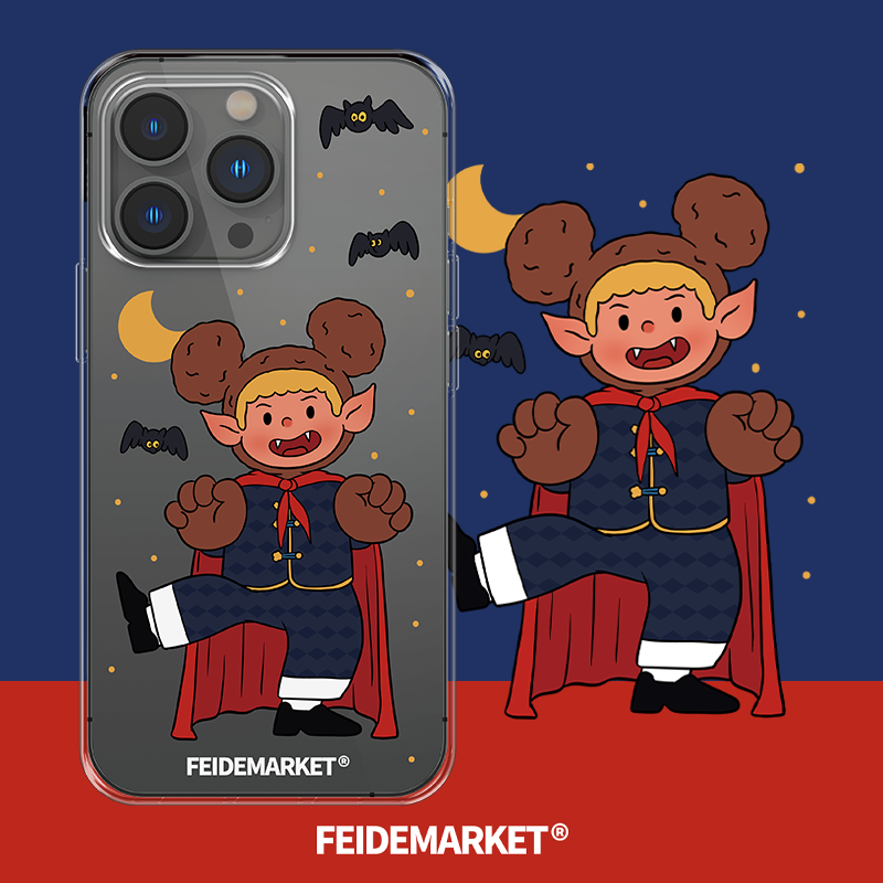 FeiDeMarket主理人合作-吸血鬼KUMA-适用苹果iPhone14-17手机壳