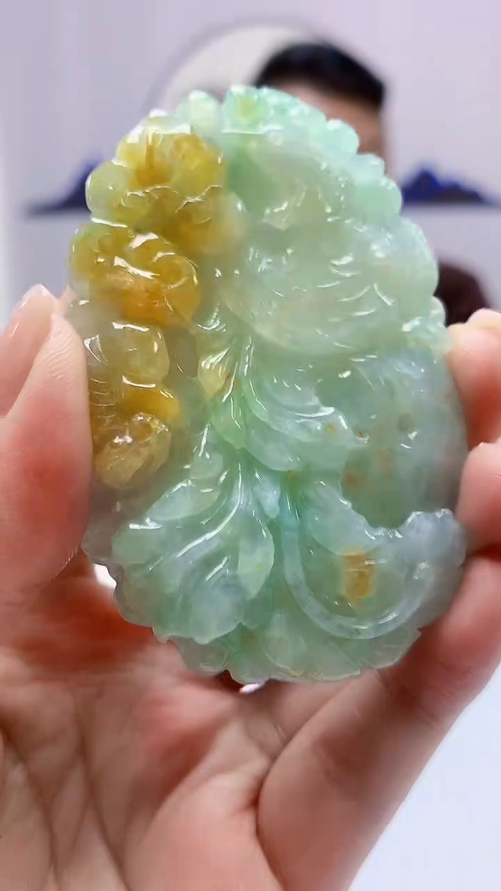 【闪购商品】定制翡翠未镶嵌4969ms-毛货45凤凰