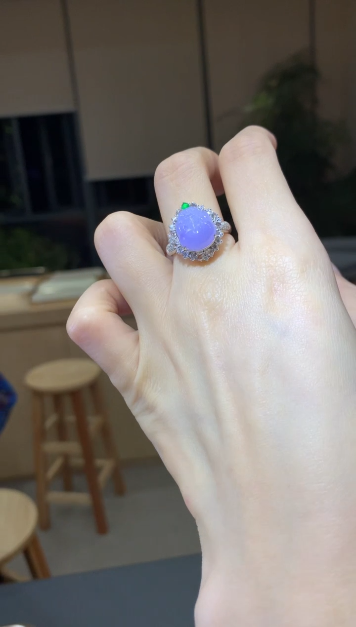 【闪购商品】翡翠戒指18K金镶嵌|不退不换