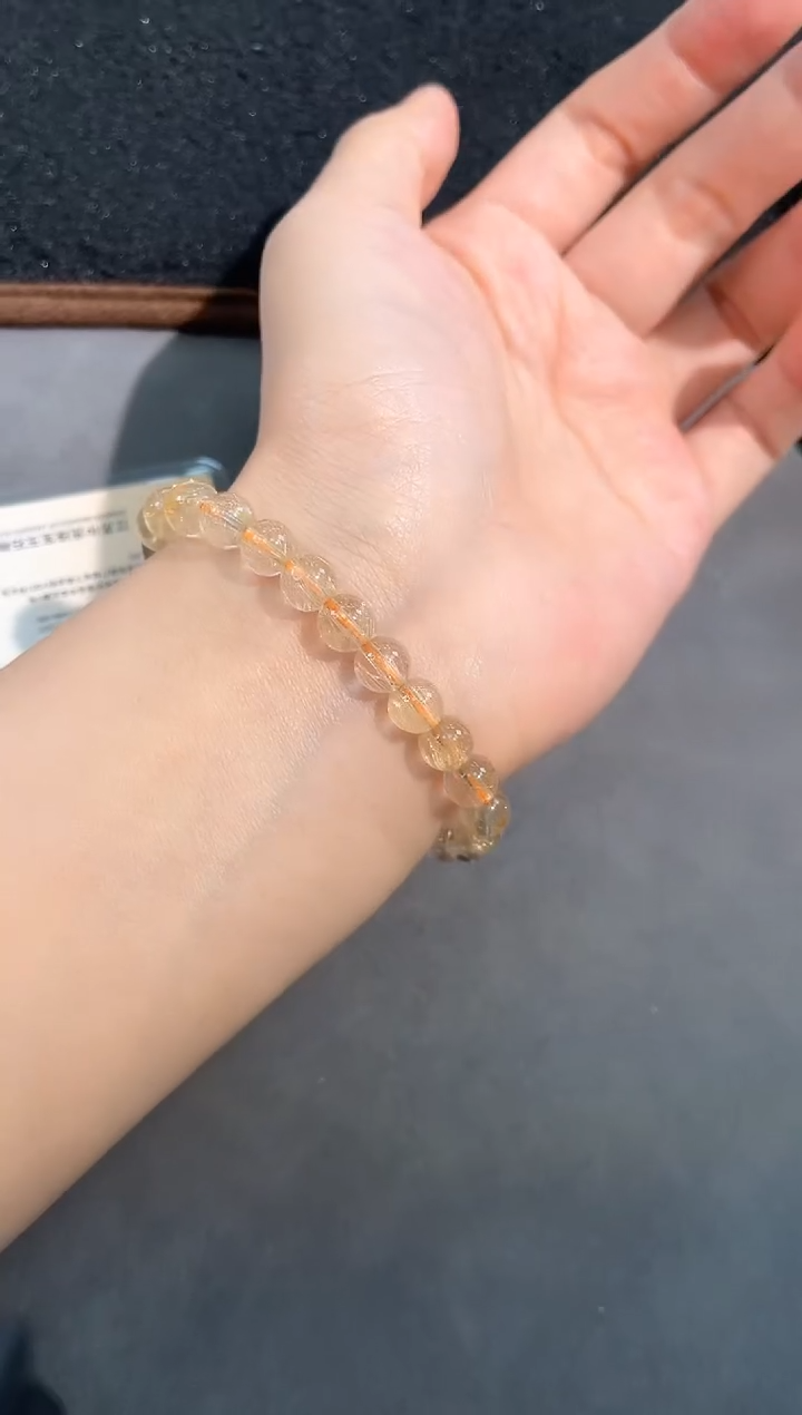 【闪购商品】发晶手链未镶嵌90号维纳斯发晶单圈7mm