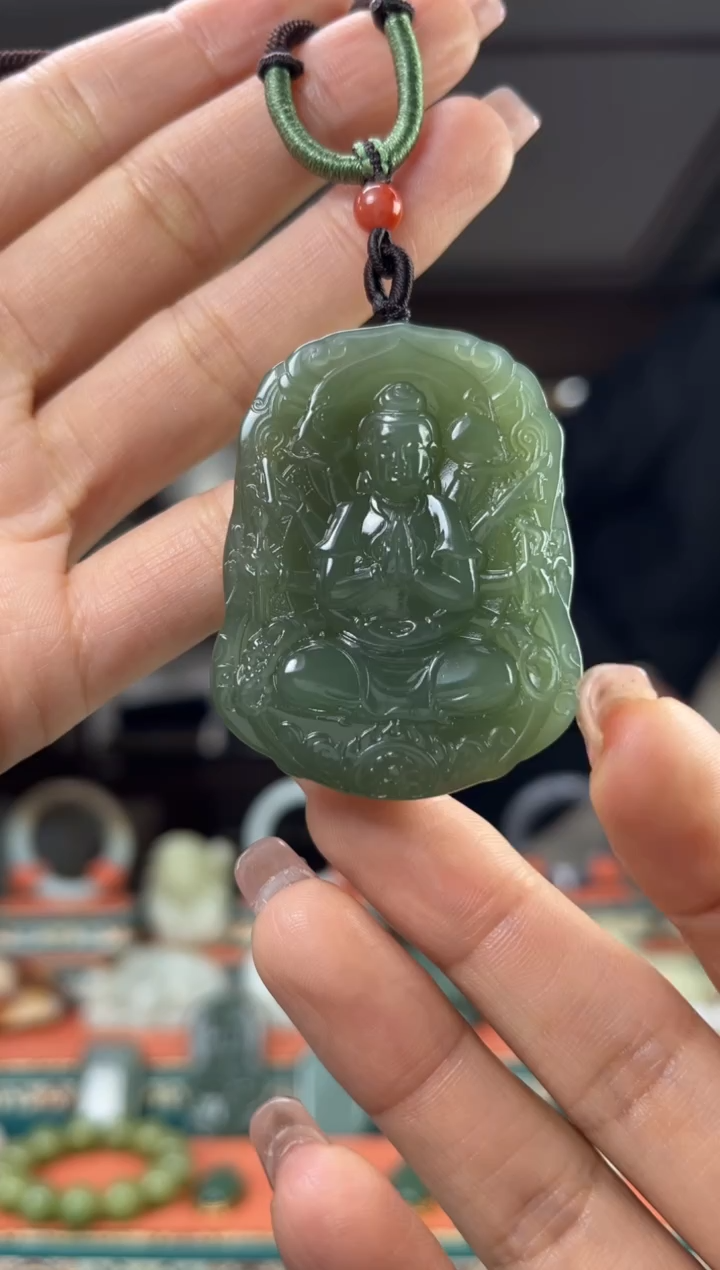 【闪购商品】和田玉颈饰未镶嵌佩佩鼠