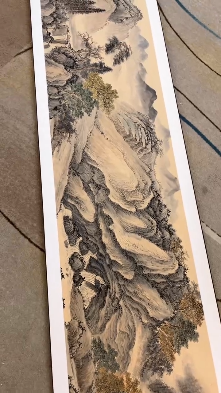 国画谢瑞新 作品 溪山春晓